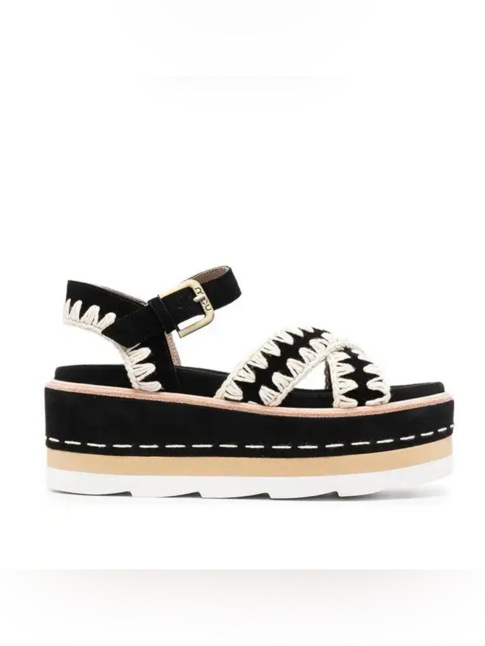 Mou Platform Suede Sandals 37